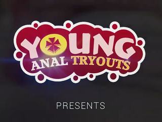 Young Anal Tryouts - Brunette puts away the phone in exchange for manhood