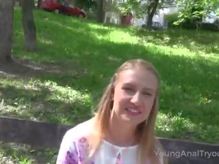 Young Anal Tryouts - Dude gives his gentle girlfriend a hard anal fuck