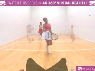 VR Bangers - DILLION and PRISTINE SCISSORING shortly after NAKED Racquetbal