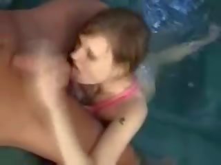Splendid marvellous czech teen fucked at a pool by bitchyporn(dot)co
